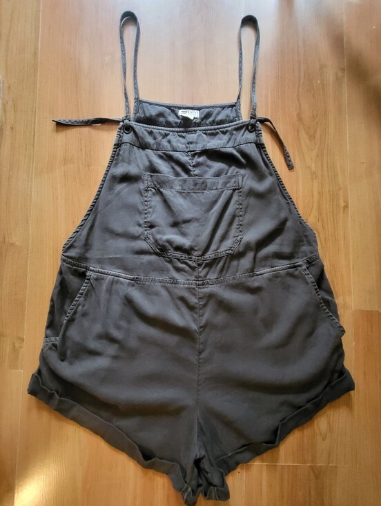 Billabong Pants - Billabong Short Romper in Charcoal